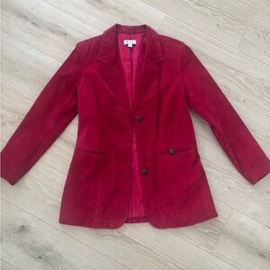 Gorgeous Hot Pink 100% genuine leather blazer Barbie western
